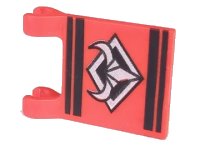 LEGO onderdeel Flag 2 x 2 Square with Silver Bull's Head Pattern 2335px3