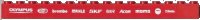LEGO onderdeel Brick 1 x 16 with White 'OLYMPUS', 'MAGNETI MARELLI', 'brembo', 'MAHLE', 'SKF', 'ACER', 'MOMO', 'NGK' and 'Beta' Pattern (Sticker) - Set 8654 2465pb15l