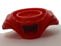 LEGO part Minifigure Armor Breastplate with Layered Shoulder Protection with Black Bow Tie Pattern 27148pb01