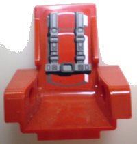 LEGO onderdeel Technic Zit 3 x 2 Basis met Kussens en Gedetailleerde Autogordels Patroon (Sticker) - Set 8215 2717pb05