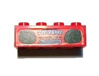 LEGO part Mattone 2 x 4 con Radio Pattern (Adesivo) - Set 3159 3001pb090