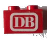 LEGO part Brick 2 x 2 with 'DB' Pattern (Sticker) - Set 7725 3003pb097