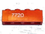 LEGO onderdeel Brick 1 x 4 with White '7720' Pattern (Sticker) - Set 7720 3010pb010
