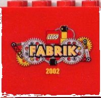 LEGO part Brick 2 x 4 x 3 with LEGO Fabrik 2002 Pattern 30144pb002