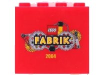 LEGO part Brick 2 x 4 x 3 with LEGO Fabrik 2004 Pattern 30144pb015