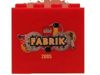 LEGO part Brick 2 x 4 x 3 with LEGO Fabrik 2005 Pattern 30144pb021