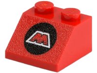 LEGO part Slope 45 2 x 2 with M:Tron Logo Pattern 3039p68