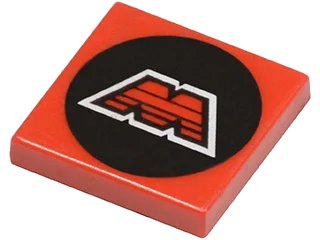 LEGO onderdeel Tile 2 x 2 with M:Tron Logo Pattern (3068p68)