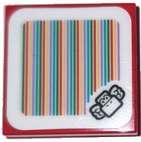 LEGO part Tile 2 x 2 with Super Mario Scanner Code Koopa Paratroopa Pattern (Sticker) - Set 71383 3068pb1478