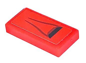 LEGO onderdeel Tile 1 x 2 with Air Vent Pattern (Sticker) - Set 75890 (3069pb0965)