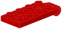 LEGO part Hinge Plate 2 x 4 Top 314