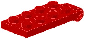 LEGO onderdeel Hinge Plate 2 x 4 Top (314)