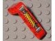 LEGO part Technic, Liftarm, Modified Bent Thick L-Shape 3 x 5 with Shock Absorber Pattern (Sticker) - Set 8241 32526pb001