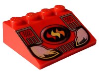 LEGO onderdeel Schuin 33 3 x 4 met Fire Cruiser Patroon 3297px19