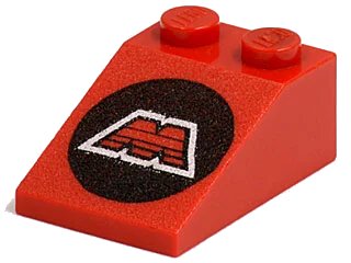 LEGO onderdeel Slope 33 3 x 2 with M:Tron Logo Pattern (3298p68)