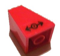 LEGO part Slope 65 2 x 2 x 2 with Bottom Tube with Train Logo Black Pattern Right (Sticker) - Set 7898 3678bpb028r