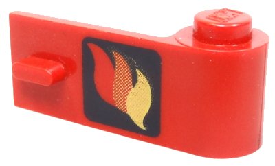 LEGO onderdeel Door 1 x 3 x 1 Right with Classic Fire Logo Pattern (3821pb002)