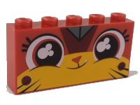 LEGO onderdeel Brick 1 x 5 x 2 with Smiling Ultrakatty Pattern 39266pb01