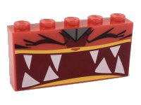 LEGO onderdeel Brick 1 x 5 x 2 with Extremely Furious Ultrakatty Pattern 39266pb03