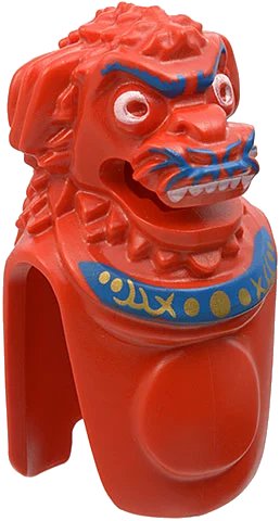 LEGO onderdeel Creature Head and Torso - Lion-Dog with Jun-Chi Pattern (43902pb01)