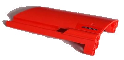 LEGO onderdeel Technic, Panel Fairing #20 Large Long, Small Hole, Side A with 'pininfarina' Pattern (Sticker) - Set 8653 (44350pb020)