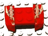 LEGO part Vehicle, Mudguard 2 x 4 with Headlights Overhang with 'YUBIHAMA' Pattern on Both Sides (Stickers) - Set 8130 44674pb13