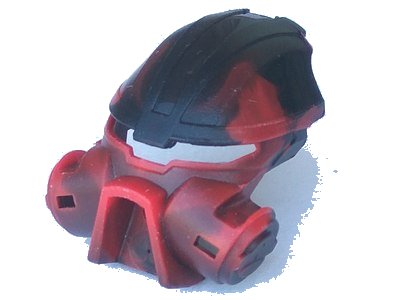 LEGO onderdeel Bionicle Mask Kiril (Pehkui) with Marbled Black Pattern (47327pb01)