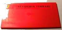 LEGO part Tile 8 x 16 with Bottom Tubes on Edges with Ferrari Logo and Black 'SCUDERIA FERRARI' Pattern (Sticker) - Set 8654 48288pb10