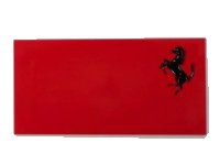 LEGO part Tile 8 x 16 with Bottom Tubes on Edges with Black Horse Ferrari Logo Pattern Model Left Side (Sticker) - Set 8654 48288pb12L