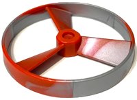 LEGO part Bionicle Rhotuka Spinner (Propeller / Rotor) with Marbled Pearl Light Gray Pattern 50899pb03