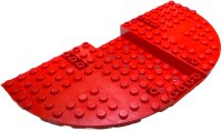 LEGO part Vehicle, Base 20 x 10 x 1 1/3 with Rounded Corners, 9 x 4 Recessed Center and 8 Holes 5100