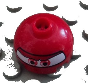 LEGO onderdeel Brick, Round 2 x 2 Dome Top with Eyes Round and F1 Helmet Pattern (Francesco Bernoulli) (553pb011)