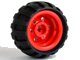LEGO part Wheel 30.4mm D. x 20mm with No Pin Holes and Reinforced Rim with Black Tire 43.2mm D. x 26mm Balloon Small (56145 / 61481) 56145c04
