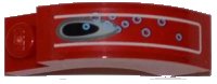 LEGO part Arch 1 x 3 x 2 Curved Top with Vent Hole and 10 Bubbles Pattern (Sticker) - Set 8077 6005pb005