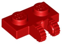 LEGO onderdeel Hinge Plate 1 x 2 Locking with 2 Fingers on Side and 9 Teeth 60471