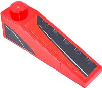 LEGO part Slope 18 4 x 1 with Black Rear Windows Pattern Model Left Side (Stickers) - Set 75890 60477pb017L