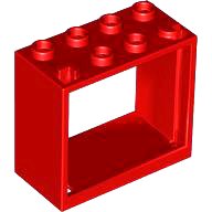 LEGO part Window 2 x 4 x 3 - Hollow Studs 60598