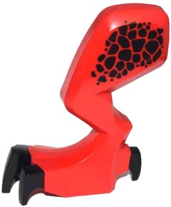 LEGO onderdeel Dragon Leg (Castle) Left with Black Claws and Hip Pattern (62438c01pb04)