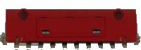 LEGO part Technic, Panel Curved 11 x 3 with Hatch with Silver Latches Pattern (Sticker) - Set 8109 62531pb009