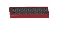 LEGO onderdeel Tile 1 x 3 with Black Rivets on Silver Tread Plate Pattern (Sticker) - Set 7206 63864pb001