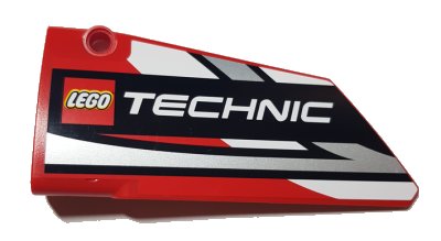 LEGO part Technic, Panel Fairing #17 Large Smooth, Side A with LEGO TECHNIC Logo Pattern (Sticker) - Set 42000 (64392pb025)