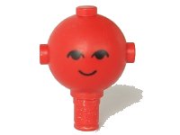 LEGO part Homemaker Figure / Maxifigure Head with Black Eyes and Smile Pattern 685px1