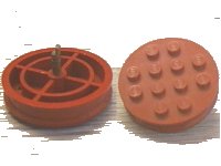 LEGO part Wheel with 12 Studs and Axle Cam for Motor 715a