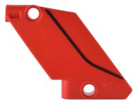 LEGO part Technic, Panel Curved #61 5 x 7 Tapered Left with Black Curved Line Car Highlight Cover Pattern 80267pb01