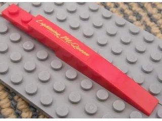 LEGO onderdeel Slope, Curved 10 x 1 with 'Lightning McQueen' Pattern Model Left (Sticker) - Set 8484 (85970pb002L)