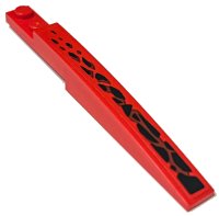 LEGO part Slope, Curved 10 x 1 with Black Dragon Scales Pattern Model Right Side (Sticker) - Set 71753 85970pb037R