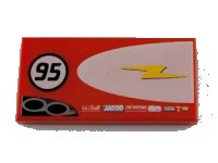 LEGO part Tile 2 x 4 with Lightning Bolt in Half Ellipse and '95' Pattern Model Right Side 87079pb0029R