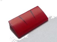 LEGO part Slope, Curved 2 x 4 x 2/3 with Bottom Tubes with Black Stripes Pattern (Sticker) - Set 60007 88930pb028