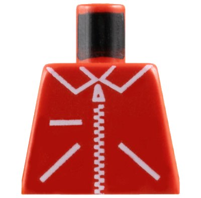 LEGO onderdeel Torso Zipper Straight on Jacket Pattern (973p13)
