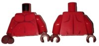 LEGO onderdeel Torso Nexo Knights Fat Stomach with Dark Red Contour Lines Pattern / Red Arms / Dark Red Hands 973pb2426c01